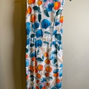 Dolce and Gabbana Floral-Print Silk Dress